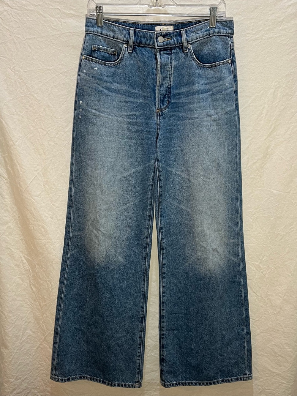 Rivete Denim Relaxed Wide Leg Distressed Jeans Size 26